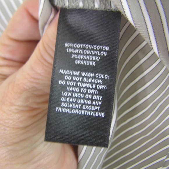 LAFAYETTE 148 GRAY STRIPED TUNIC MEDIUM - Picture 7 of 9